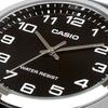 Casio MTP-V001L-1B Аналоговые кварцевые мужские часы Серебристый Черный Простая упаковка
