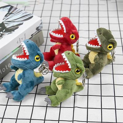 Брелок Тираннозавр Рекс 4 дюйма: Плюшевая фигурка динозавра и подвеска для сумки – игрушка из автомата с клешней в подарок