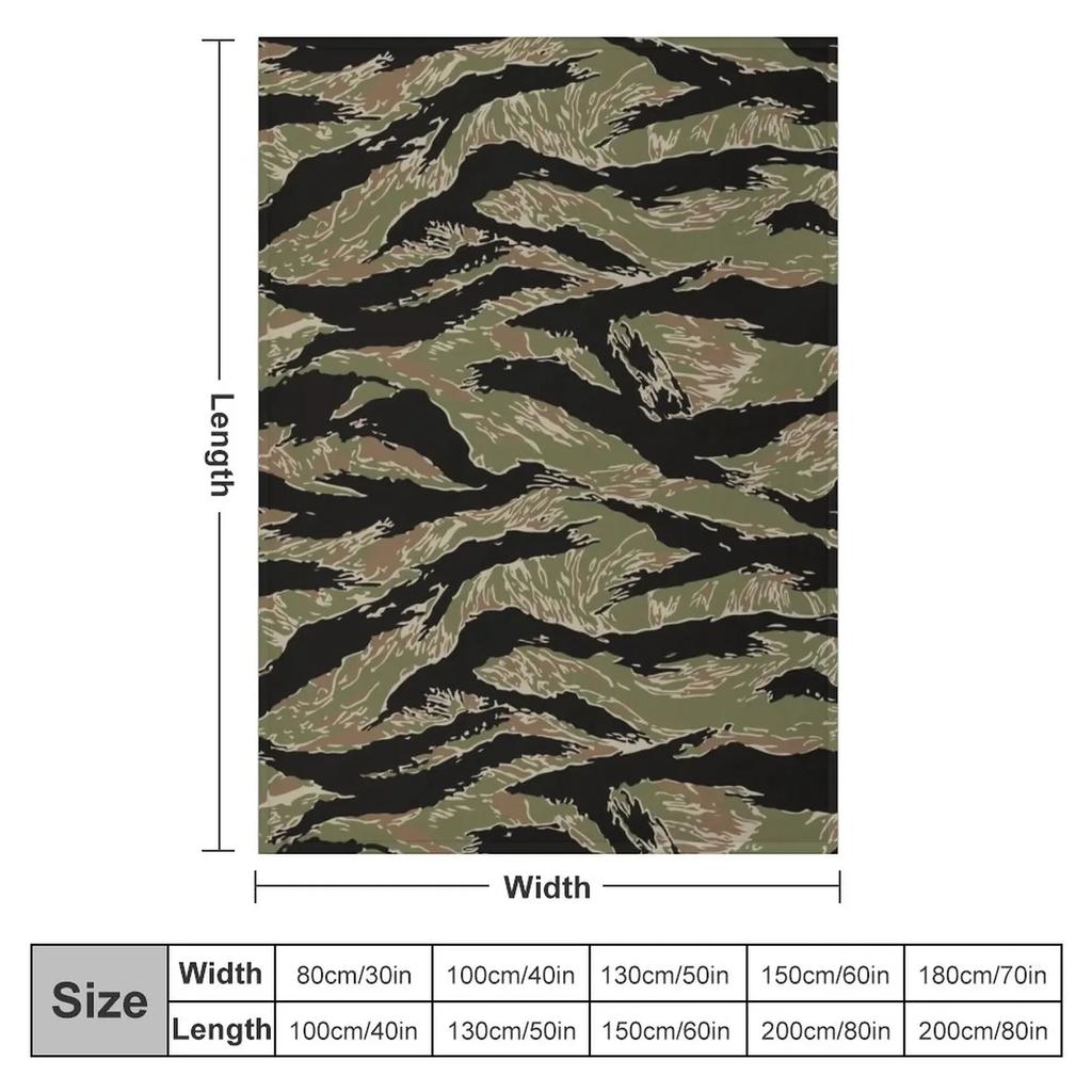 Tigerstripe Camo Throw Blanket Baby Blanket anime Loose Blanket
