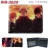 Jujutsu Kaisen Anime Wallet Gojo Satoru Yuji Itadori Print Short Bifold Card Holder Coin Purse PU Leather for Men Women 1pcs