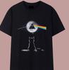 Pink Floyd Кот Смотрит На Обратную Сторону Луны Черная Унисекс Футболка Размер S-5XL Унисекс Футболка