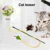 Interactive Teasing Stick with Bell Sound Realistic Snake Design Bite Resistant Relieves Boredom Attractive Cat Toy