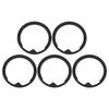 5PCS Upper Burr Grinder Seal Grinder Burr Silicone Seal for Coffee Machine Prevent Clogs Jams