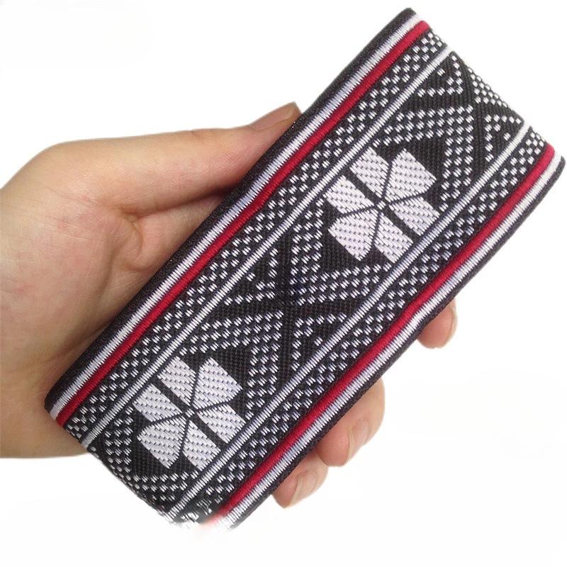 5cm Width 7Yard Vintage Ethnic Embroidery Style Ribbon DIY Clothes Bag Accessories Embroidered Applique Sewing Craft Fabric