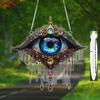 2D плоский дизайн, цельное настенное украшение «Сглаз» - акрил, богемный стиль, подходит для окна, веранды, домашнего декора