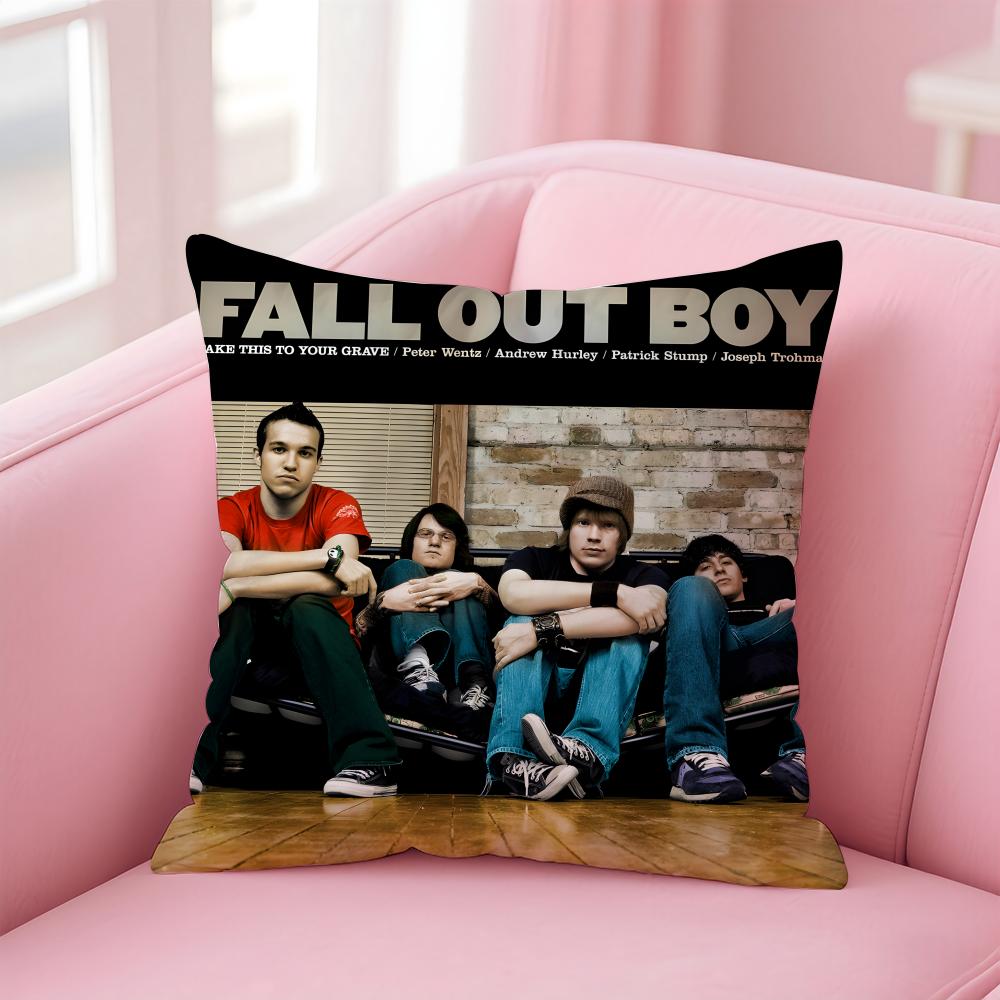 F-Fall Out Boy Наволочка Удобная Двусторонняя Наволочка Идеально для Автомобиля Дивана Спальни и Других Мест