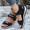 2024 New Foreign Trade Large Size Casual Sandals Female Korean Version of Fashion Fish Mouth Women's Beach Shoes