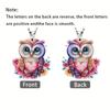Love Owl 2D Acrylic Decorative Pendant, Interior Pendant, Car Interior Rearview Mirror Decorative Pendant, Backpack Pendant Keychain