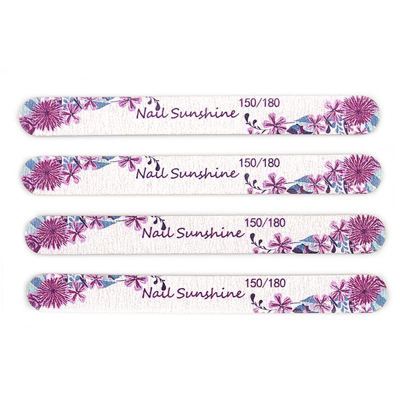 Пилка для ногтей в форме полумесяца с принтом бабочек - Тонкая деревянная щепка, инструмент для придания формы и шлифовки маникюра