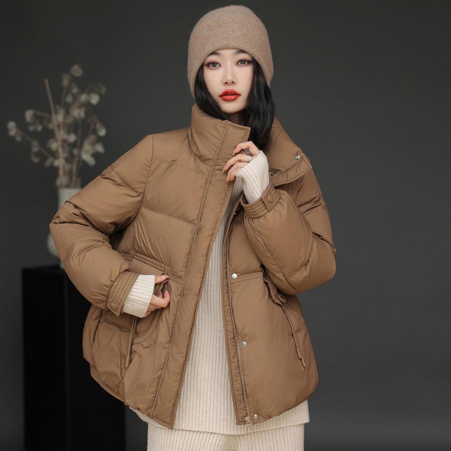Women's Short Winter Jacket Women's Fashion High End White Duck Down Down Jacket