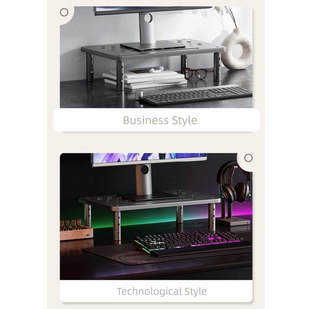 Airflow Vents Adjustable Laptop Stand Steel Construction Desktop Screen Elevator Workplace