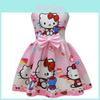 Безрукавное платье с принтом Hello Kitty и оборками для весеннего наряда