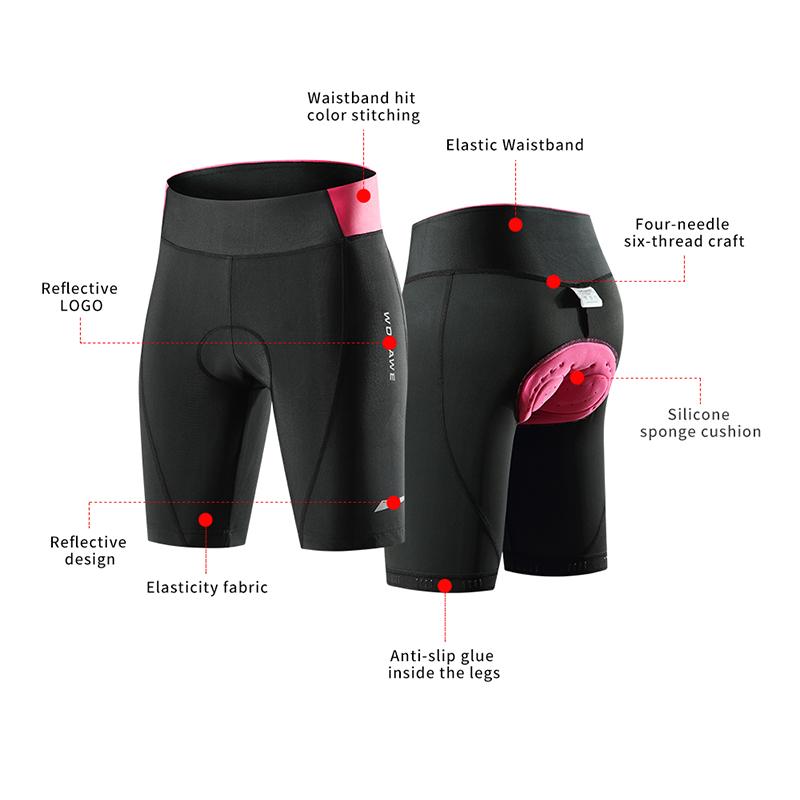 Велосипедные шорты WOSAWE Женские велосипедные спортивные шорты для гонок