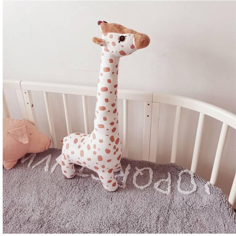 Мягкая хлопковая подушка для сна в виде чучела жирафа для детского комфорта
