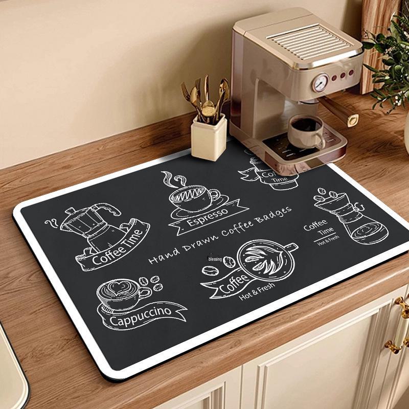 Американский впитывающий кожаный быстросохнущий коврик для кофемашины