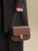 Red dragonfly commuting simple temperament versatile bag, women's cowhide tofu bag, crossbody bag