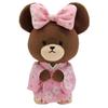 Nakajima Corporation The School Kimono Sakura Pattern Pink S Plush Toy H21 X W14 X Bears' 206862-25 9.5cm