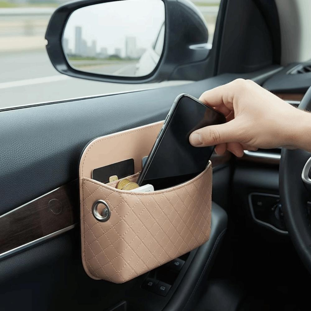 Self-adhesive Car Seat Side Organizer Multifunctional Car Storage Bag Vehicle