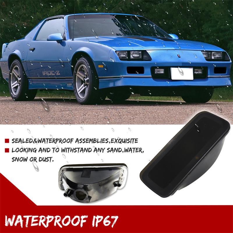 For Chevrolet Chevy Camaro 1985 1986 1987 1988 1989 1990 1991 1992 Front Bumper Turn Signal Light Cover Shells Car Accessories