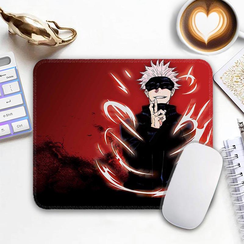 Игровой коврик для мыши Satoru Gojo из Jujutsu Kaisen, стандартный, маленький, для путешествий, нескользящий, офисный