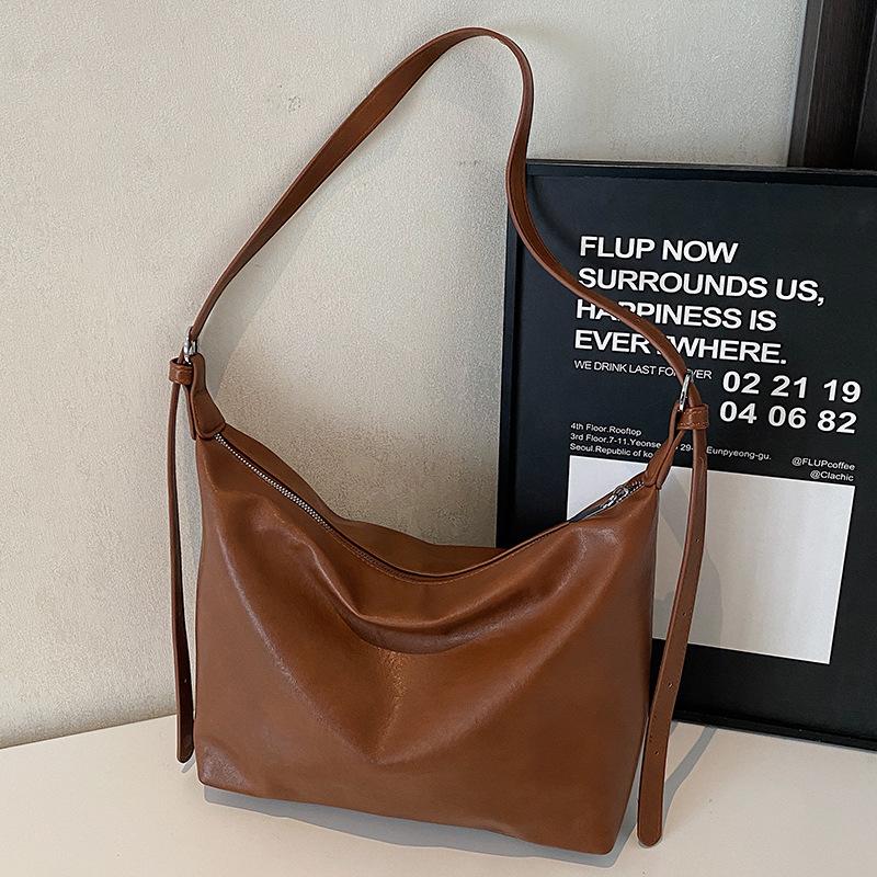 Сумка Сумка через плечо Женская Новая Корейский ленивый стиль Однотонная Женская сумка для поездок на работу На заказ Сумка-пельмень Сумка через плечо