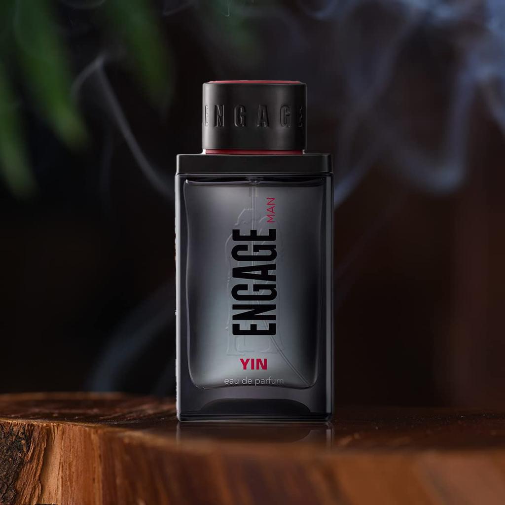 Engage Yin Eau De Parfum для мужчин, фруктово-цветочный, приятный для кожи и стойкий, 90 мл