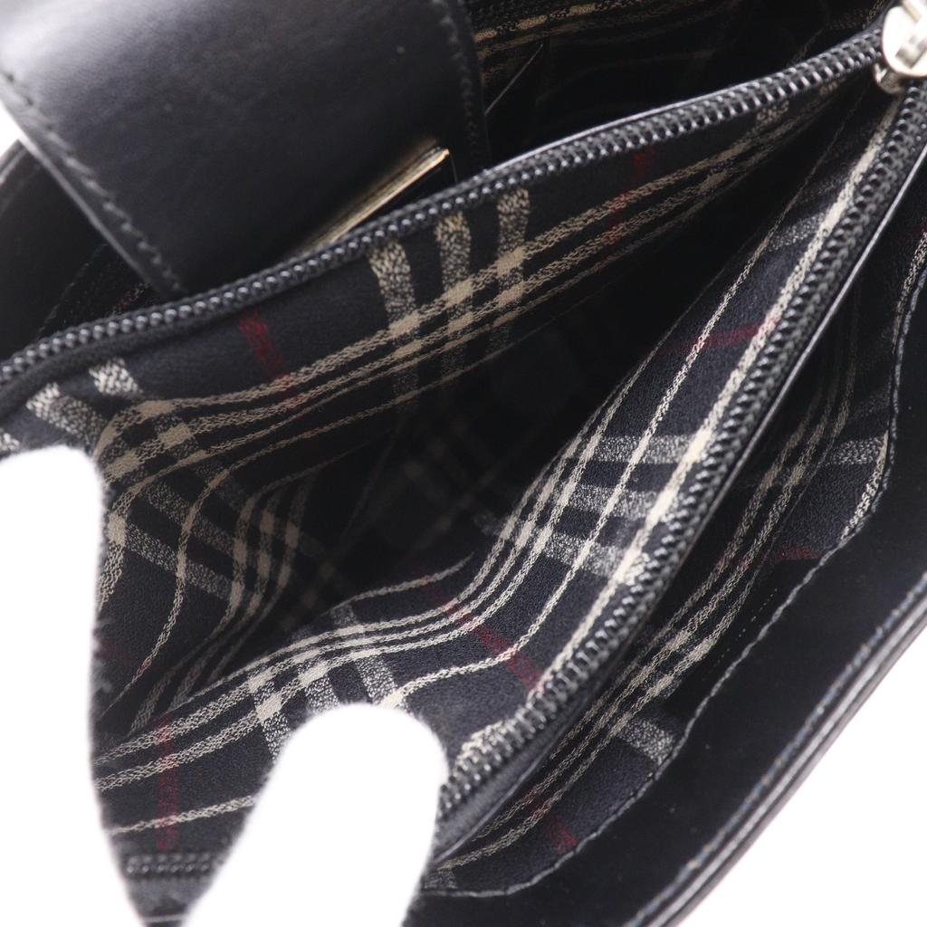 BURBERRY Shoulder Bag black Calfskin Women Used