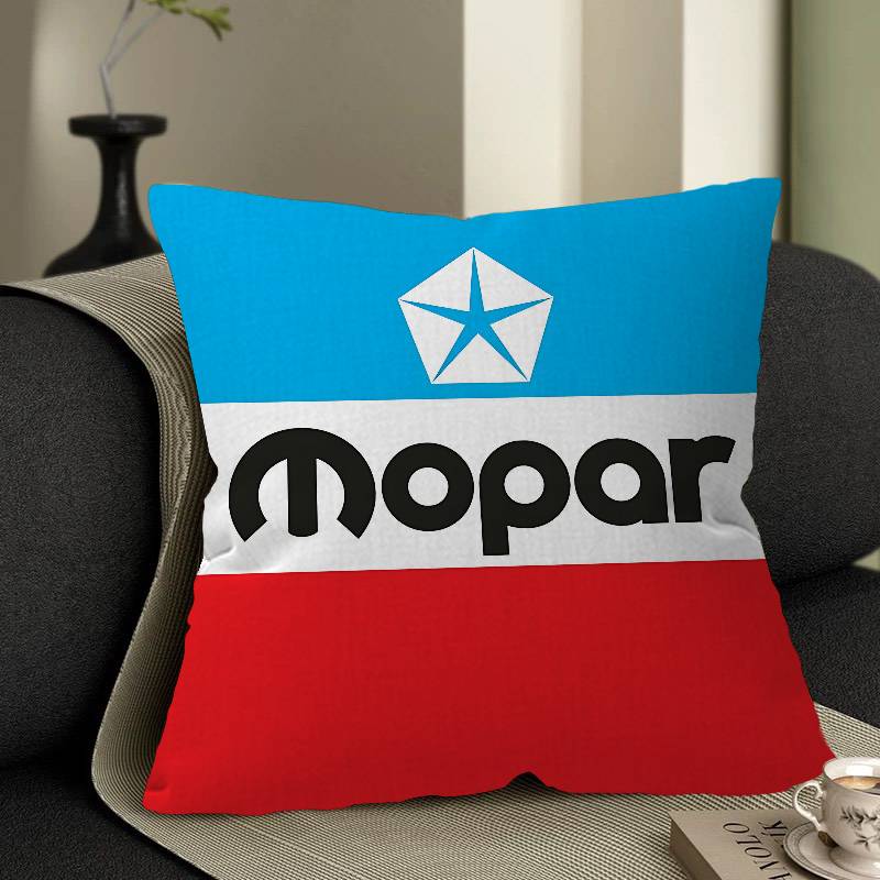 M-Mopar Pillow Covers Cartoon Sofa Decorative Home Double-Sided Printing Short Plush Cute Cushion Cover