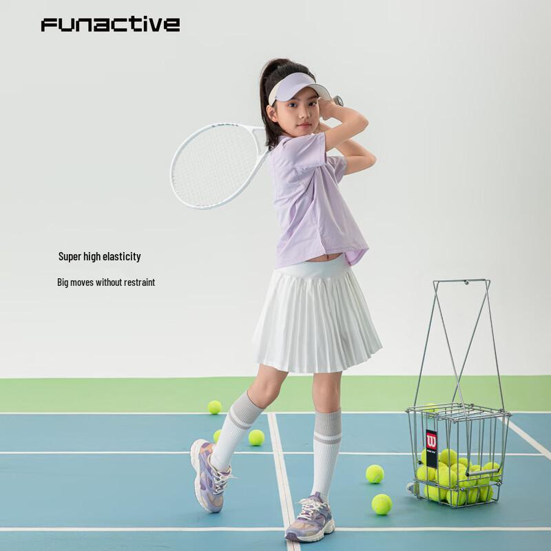 FUN ACTIVE Girls' Quick-Dry Polo T-Shirt