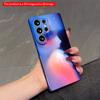 2DFlat Samsung phone case Blue Glow Eye Art Phone Case Applicable to Galaxy S22 S23 S24 S25ULTRA S26 A12 A13 A14 A15 A16