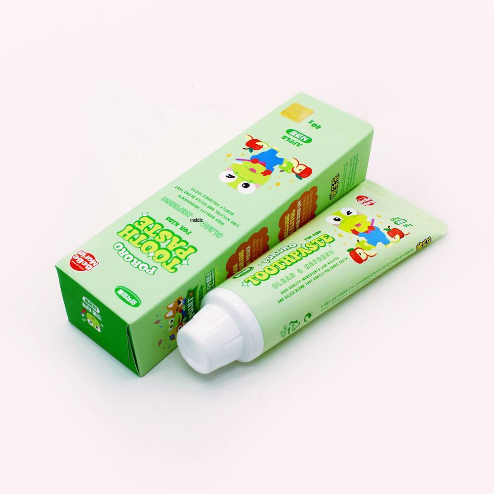 Детская зубная паста Pororo, вкус смешанных фруктов, 80 г, для детей от 2 лет (Корейский импорт)