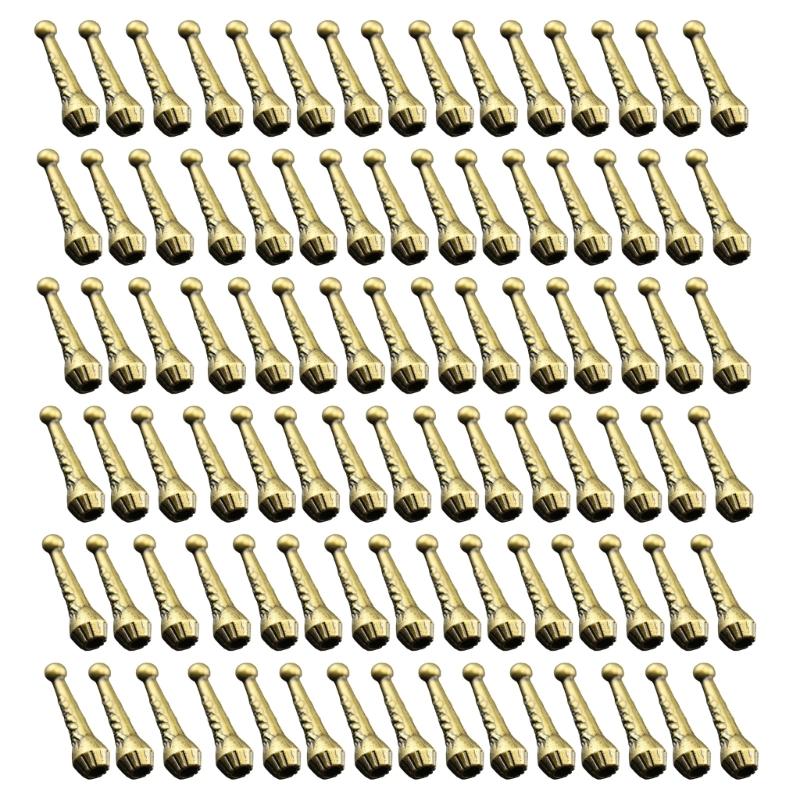 Античные западные стили Наконечники для Боло-галстука 100 шт. Электролитическое покрытие Резная подвеска для галстука Для официальных и повседневных мероприятий Аксессуары для галстуков
