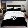 Cristiano's Juventus Journey Three-piece set (1 * duvet cover + 2 * pillowcase, without core) Bedding set Christmas birthday gift