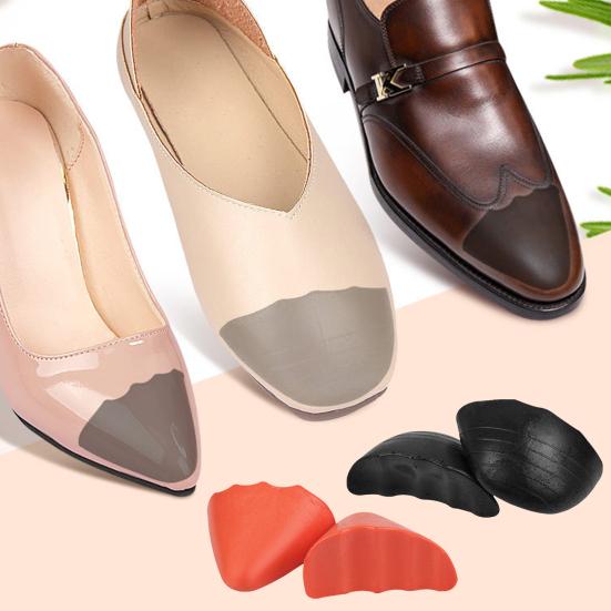1 пара пенопластовых заглушек для пальцев, фиксирующих мешковатую обувь, утолщенный дизайн, мягкая текстура, подушечки половинного размера, женские и мужские аксессуары