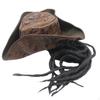 Buccaneer Hat - Stylish Leather Headgear for Halloween Costume Men's and Women's