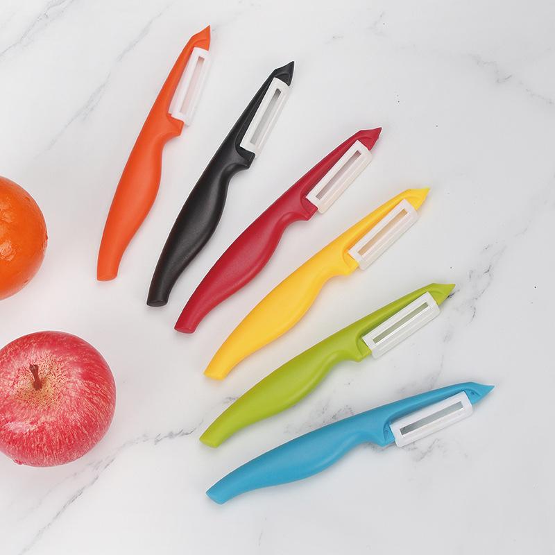 1 шт. Овощечистка для фруктов и овощей Керамическая дынечистка Многофункциональная цельная плоская овощечистка для фруктов и овощей Кухонные принадлежности