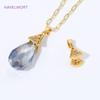18K Gold Plated Brass Pendant Pinch Bail For Jewelry Making,With Zircon Bail Holder For Pendant,DIY Necklace Accessories