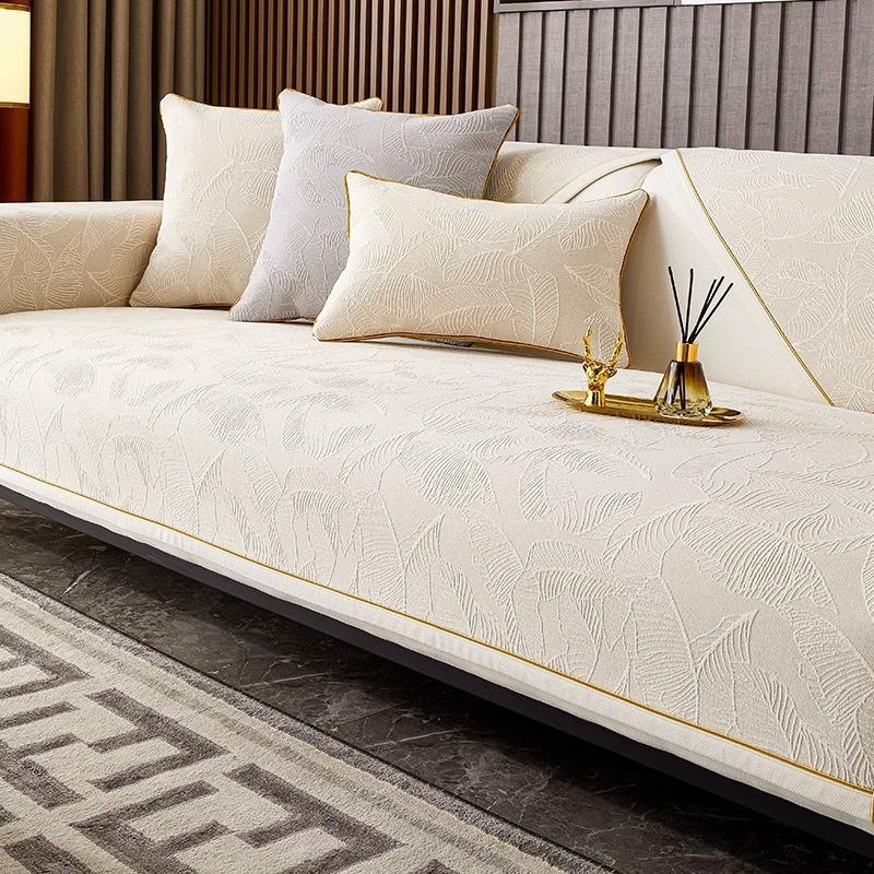 Доступная роскошная стильная диванная подушка, четыре сезона, синельная Нескользящая подушка, новая ткань для чехла на диван для гостиной