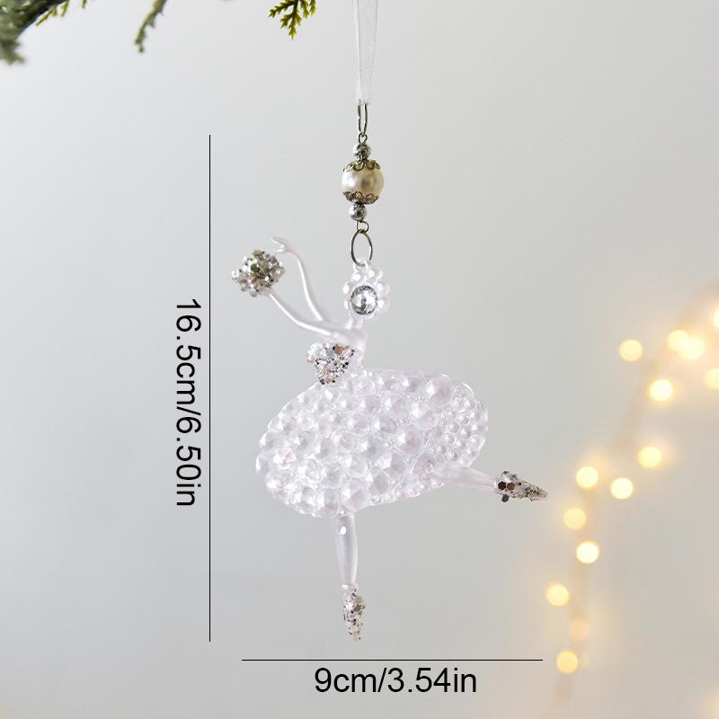 1 шт. Прозрачный рождественский кулон, украшение для дома, новогодний декор, красочный прозрачный ледяной кристалл, кулон, украшения для рождественской елки