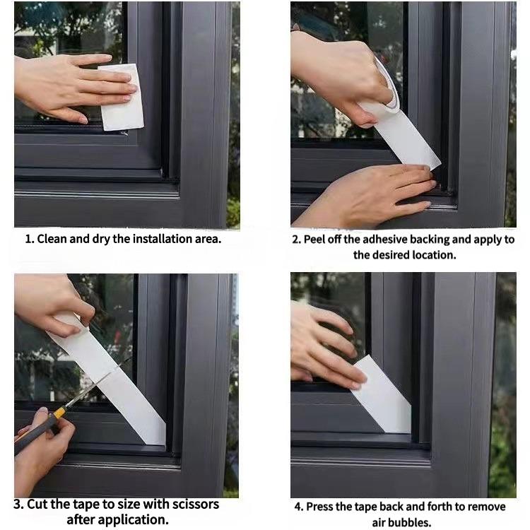 Window Insulation Kit - High Adhesive Weatherproof Tape for Draft Proofing, Windproof & Waterproof Winter Seal, No Residue