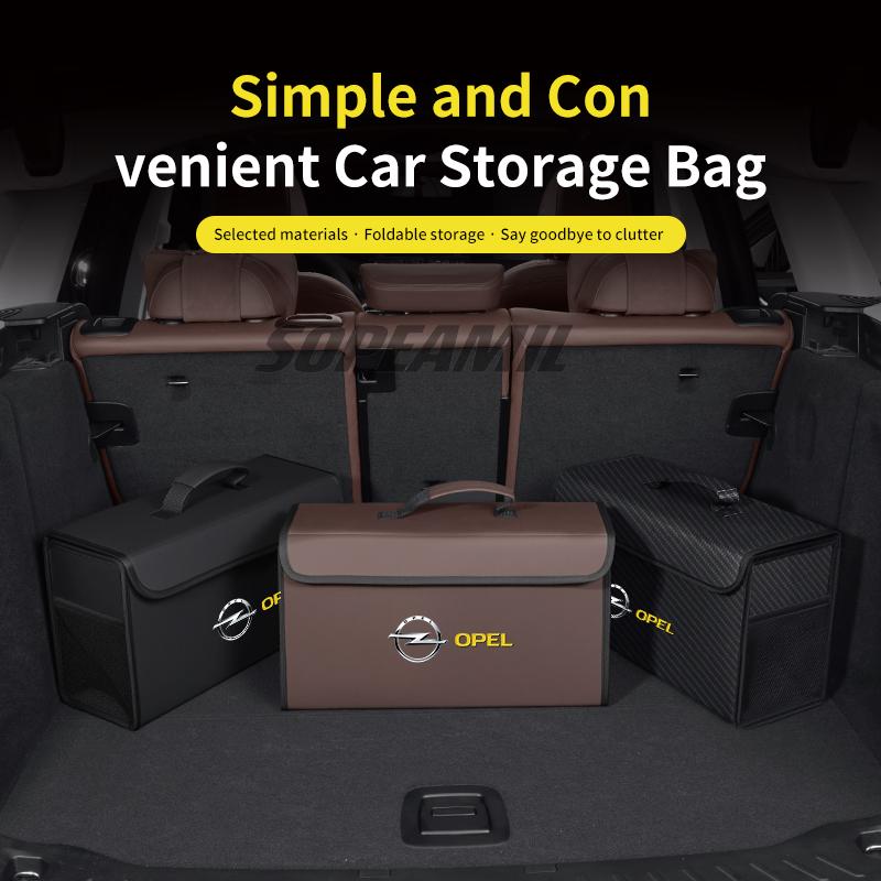 AAAET1 Car Trunk Organizer Box Tailbox Stowing Tidying Storage Bag For Opel OPCline ASTRA CORSA INSIGNIA MOKKA VECTRA ZAFIRA GTC Tigra