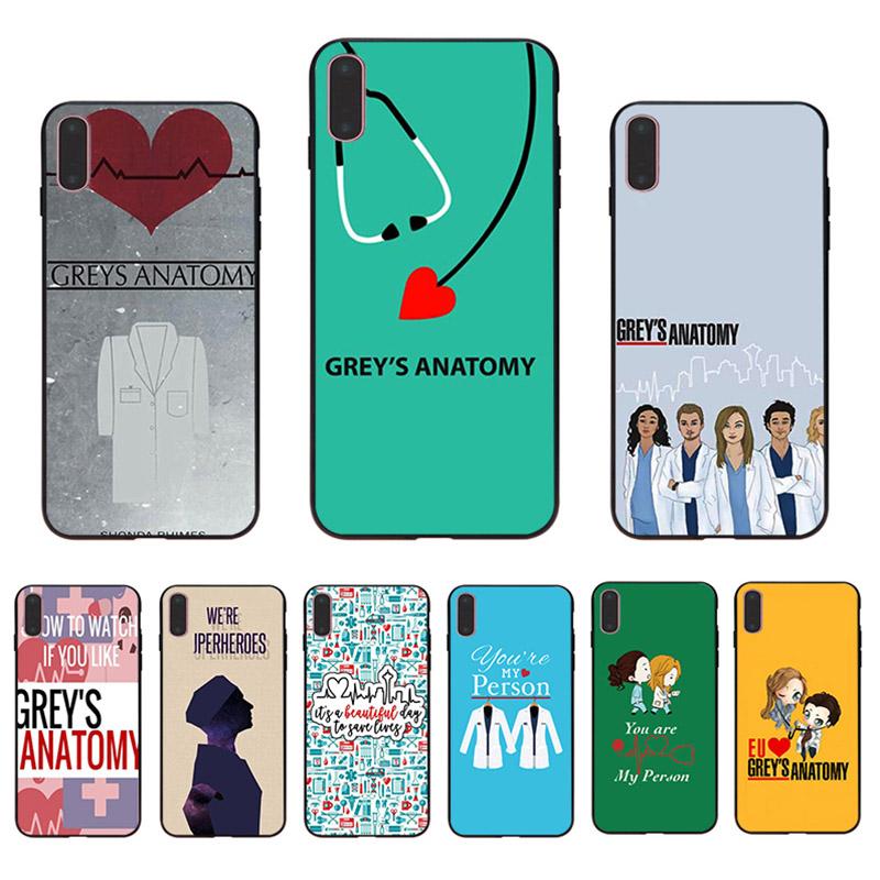 Gray's Anatomy доктор медсестра стетоскоп телефонные чехлы для iPhone 8 7 6 6S Plus X 10 5 5S SE XR XS XSMAX 11 12 pro Max Mini Shells