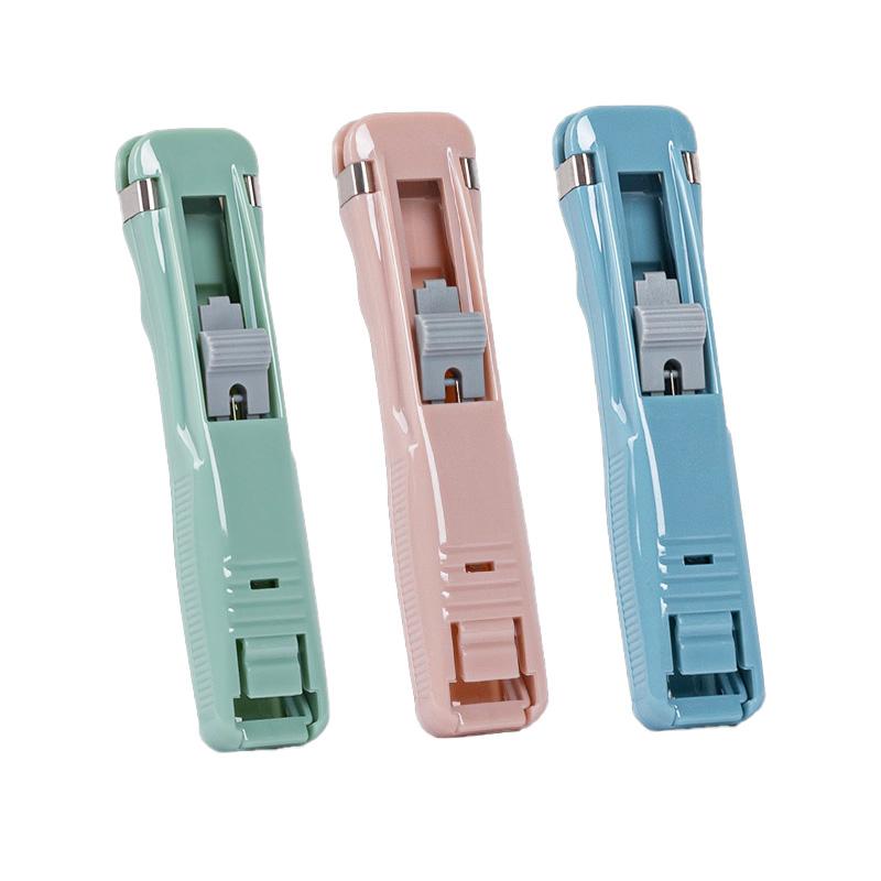 1 шт. мини пластиковые школьные принадлежности ручной зажим инструменты для переплета нажимной степлер для документов