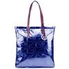 Tote Bag - Thierry Mugler - Caprice 1 - Blue - Patent Effect - Geometric Pattern