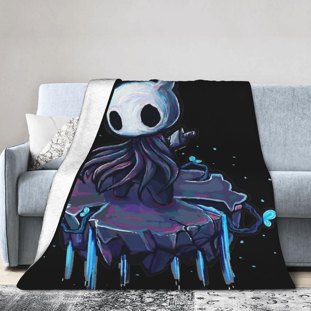Игровые одеяла Hollow Knight Мягкие теплые одеяла Рыцарь, рожденный в Бездне Дорожное плюшевое покрывало Фланелевое покрывало для кровати Чехол для дивана-кровати