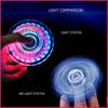 Star Shine Transparent Crystal LED Fidget Hand Spinner Stress Relief Toy Triangle Single Finger Gyro