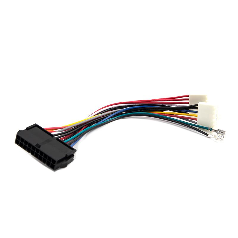 20Pin Atx To 2Port 6Pin At Converter Power Cable Cord For 286 386 486 Computer