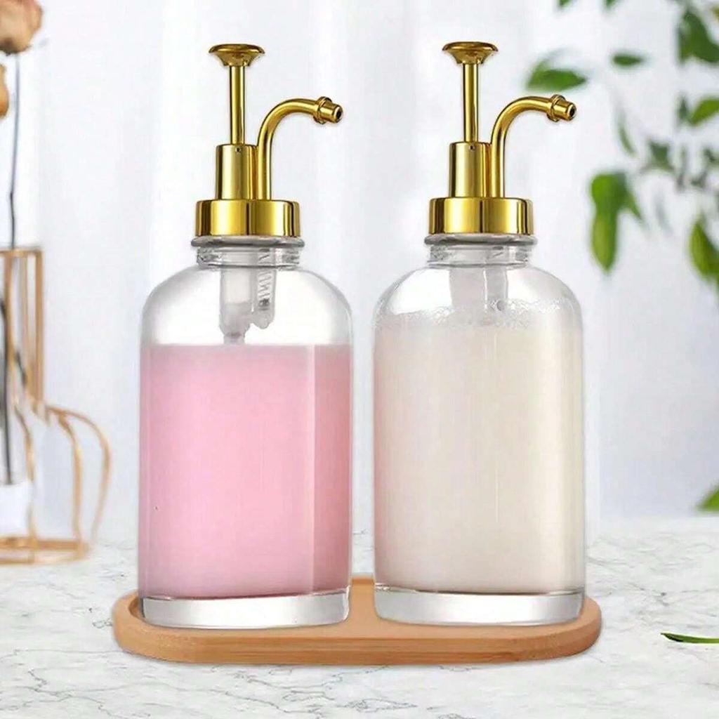 500 мл дозатор стеклянные бутылки многоразового использования сироп кофе прозрачный дозатор бутылка с насосом для бара кухня ванная комната аксессуары