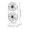 Desk Fan 3 Speeds Lightweight Double Head Electric for Bedroom Office Kitchen Home Dorm