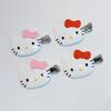 Милая Заколка для Волос Котенок Sanrio Мультяшная Заколка для Волос Китти Кошка Зажимы для Челки на Бок Для Девочек Милый Головной Убор Аксессуары для Волос